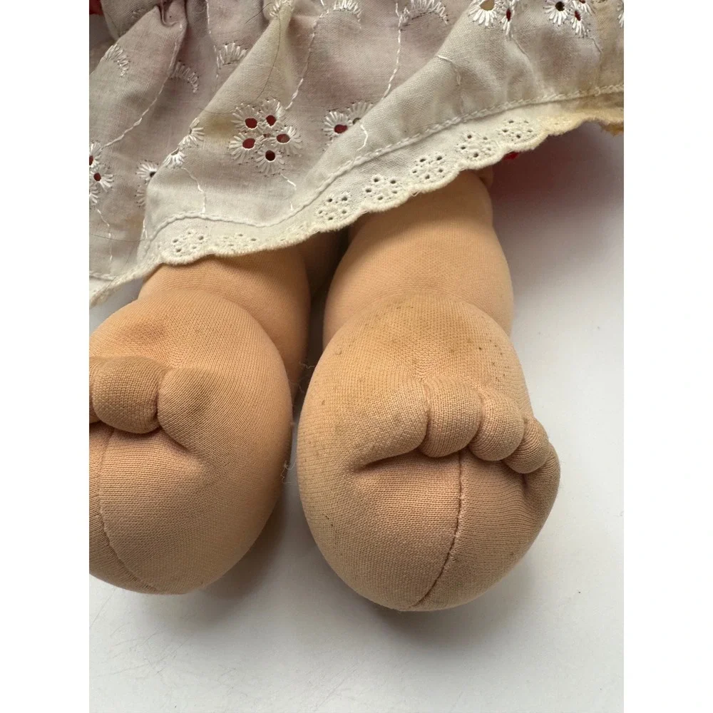 Vintage‎ Cabbage Patch Kid Doll Blond Pigtails Original Outfit Collectible Toy